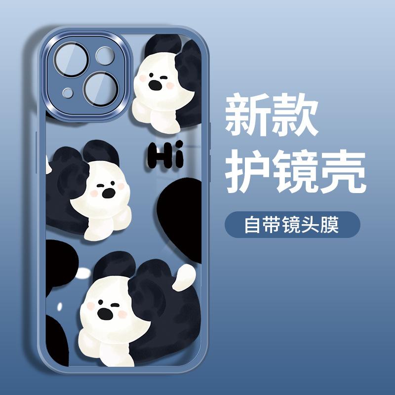 Applicable to Apple 11/11 mobile phone case iphone11pro max transparent 11promax couple male cartoon puppy