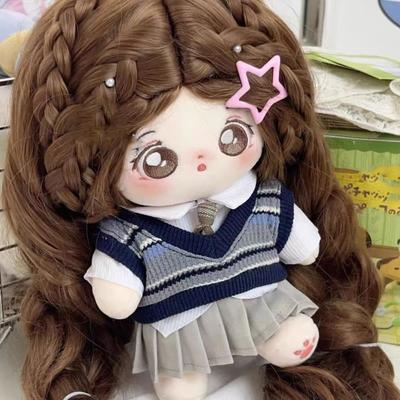 Ropa de muñeca de algodón uniforme Suéter Ropa de muñeca sin atributo Ropa de muñeca de felpa Accesorios para muñecas
