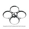 Brushless Whoop Frame DIY Parts Easy to Install for 1.7 inch Quadcopters PA12 Thickened Material for 45mm Propellers Lightweight