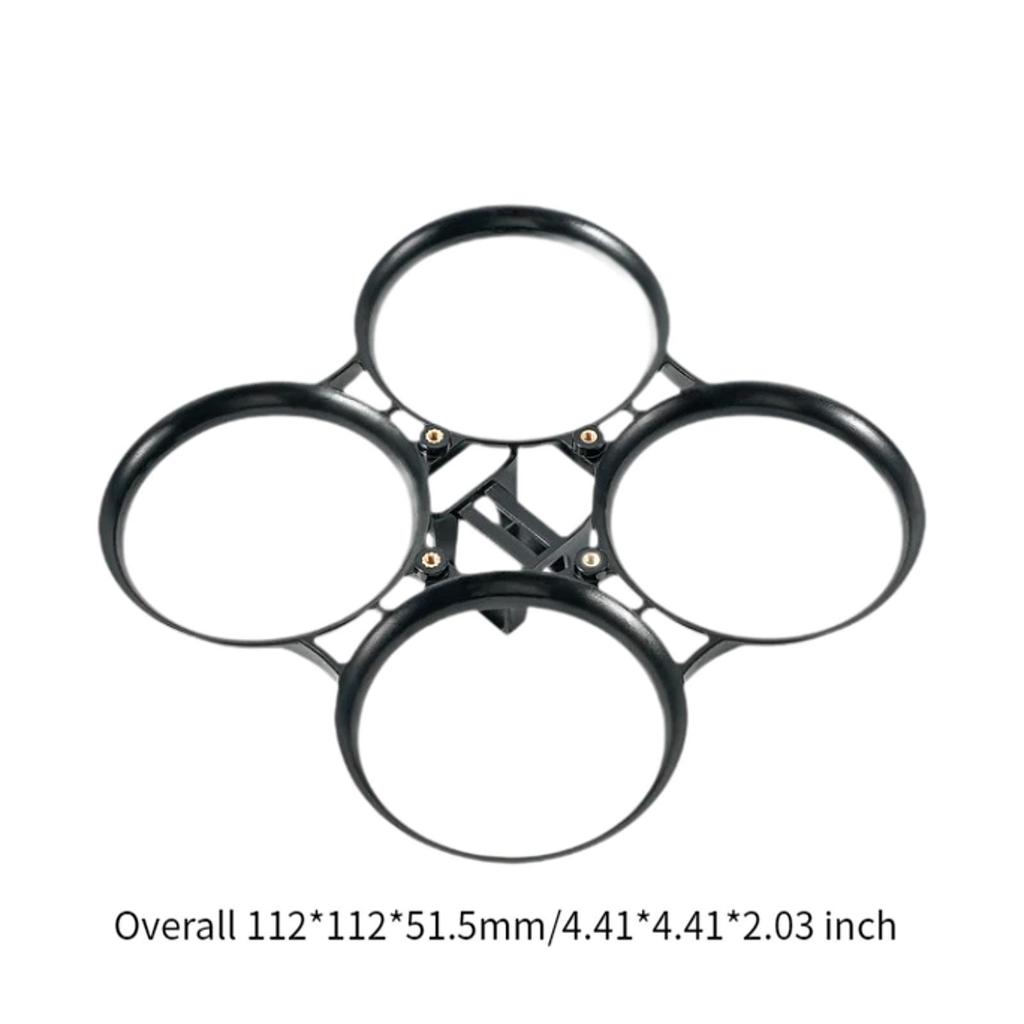 Brushless Whoop Frame DIY Parts Easy to Install for 1.7 inch Quadcopters PA12 Thickened Material for 45mm Propellers Lightweight