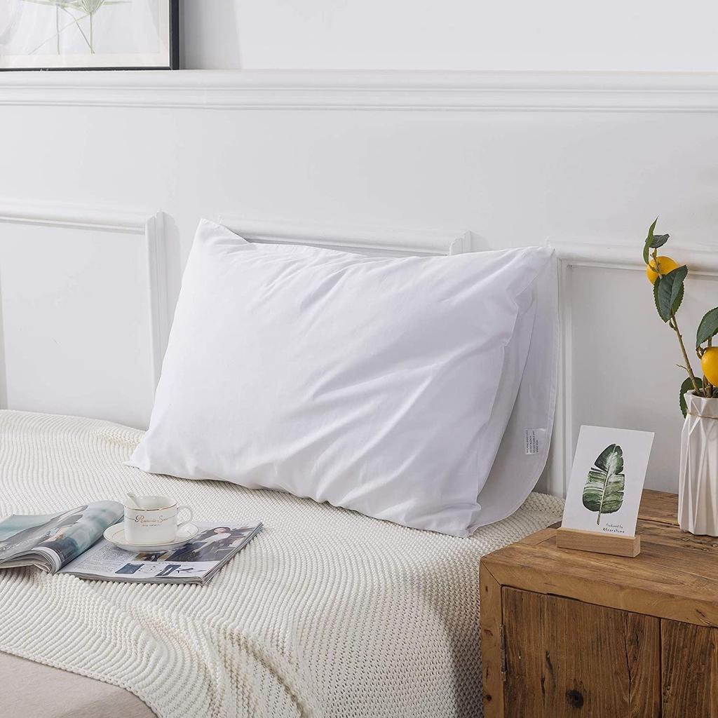 10 Pcs 100% Cotton White Color Bed Pillow Cover, Envelope Closure Pillow Case, Pillow Cover, Super Soft