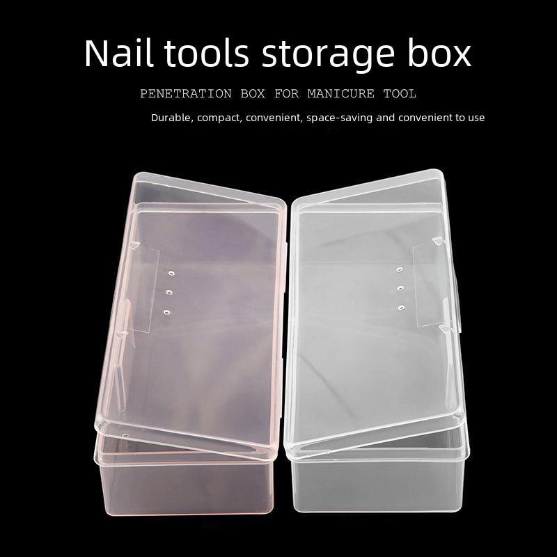 

«Ящик для хранения маникюрных принадлежностей» Nail Art Tool Box прозрачный