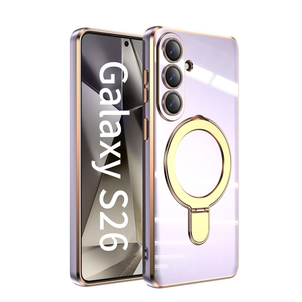 Applicable to Galaxy S11Ultra mobile phone case Samsung s11 solid color fulcrum magnetic suction bracket s11 electroplating protective case