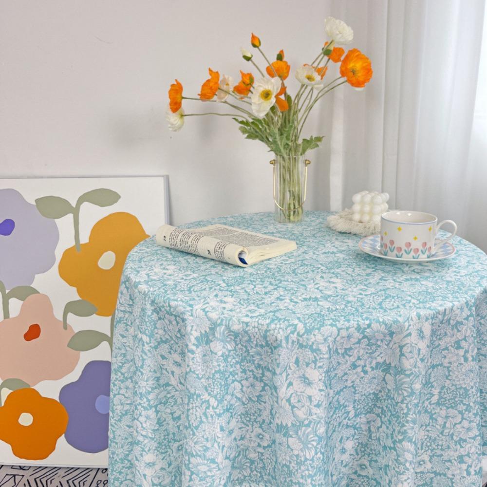 

Китайский стиль печати Цветочная скатерть Винтаж Круглый стол скатерть Кухня Style 15