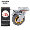 WST080 3-inch Universal Rubber Industrial Caster Wheel