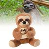 Cute Sloth Plush Toy Mother And Baby Soft Stuffed Animal Doll Kids Gift 20cm And 30cm