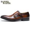 Fashion Luxury Mens Casual Shoes Elegant Office Business Wedding Dress Formal Shoe Comfortable Double Monk Strap Slip on Loafers for Men