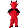 Disfraz Infantil de Halloween - Demonio Rojo Vampiro (Capucha de Tenedor Nocturno) & Lindo Pequeño Murciélago Demonio Perfecto para Disfraces de Actuación