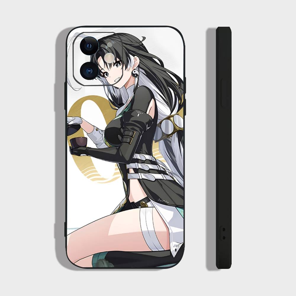 

Jianxin Anime Game W-Wuthering Waves Phone Case For IPhone 17 Air 16 15 14 13 Pro Max 11 12 Black Silicone Cover IPHONE 14PRO