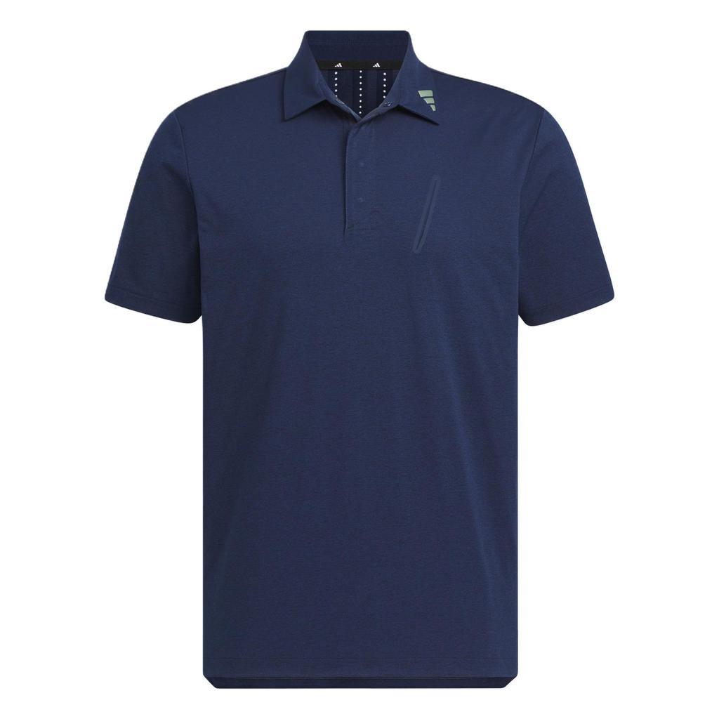 Adidas Twistknit Pocket Polo Shirt Comfortable Stylish Simple Short Sleeve Polo Men tops Navy-Blue JG1319