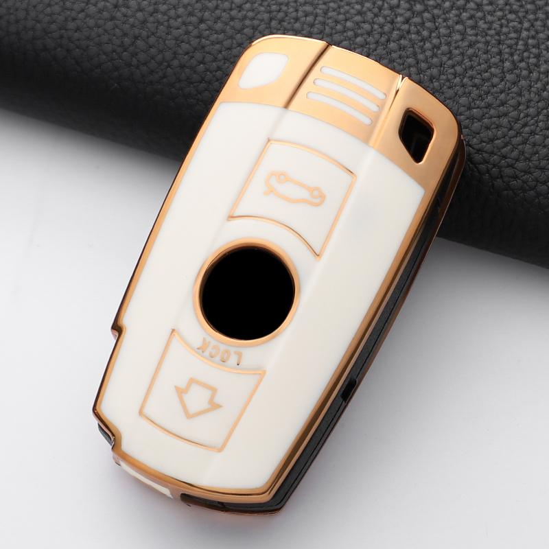 New Soft Tpu Car Key Case Cover Shell For Bmw E60 E61 E70 E81 E87 E90 E91 E92 X1 X5 X3 1 3 5 6 Series Z4 Keychain Accessories