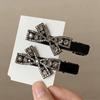 Elegant Velvet Rhinestone Duckbill Hair Clip: New Stylish, Versatile Accessory for Women