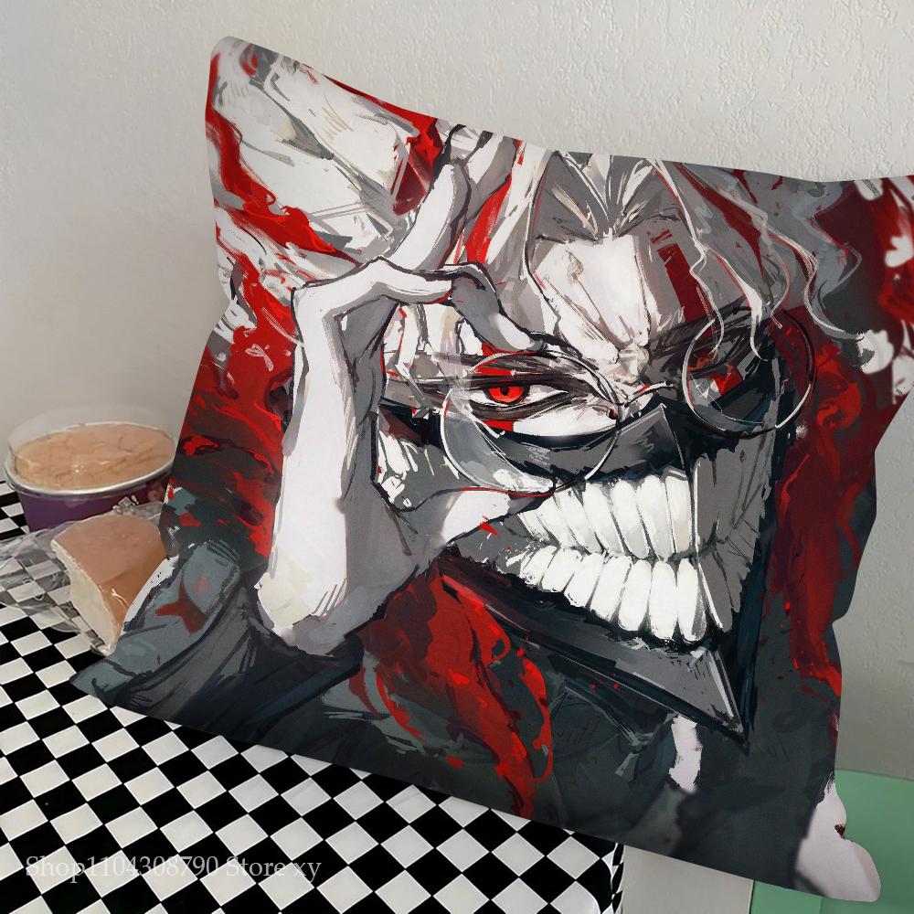 Anime Dandadan Ken Takakura B Pillow Case Square Pillow Bedroom Sofa Leisure Comfort Cushion Car Living Room Home Decoration
