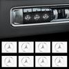 KMN5 Car Metal Emblem Wiper Stickers Reflective Decor Decals For Mercedes Benz A C E S Class CLA CLS W212 W213 W204 W205 Accessories