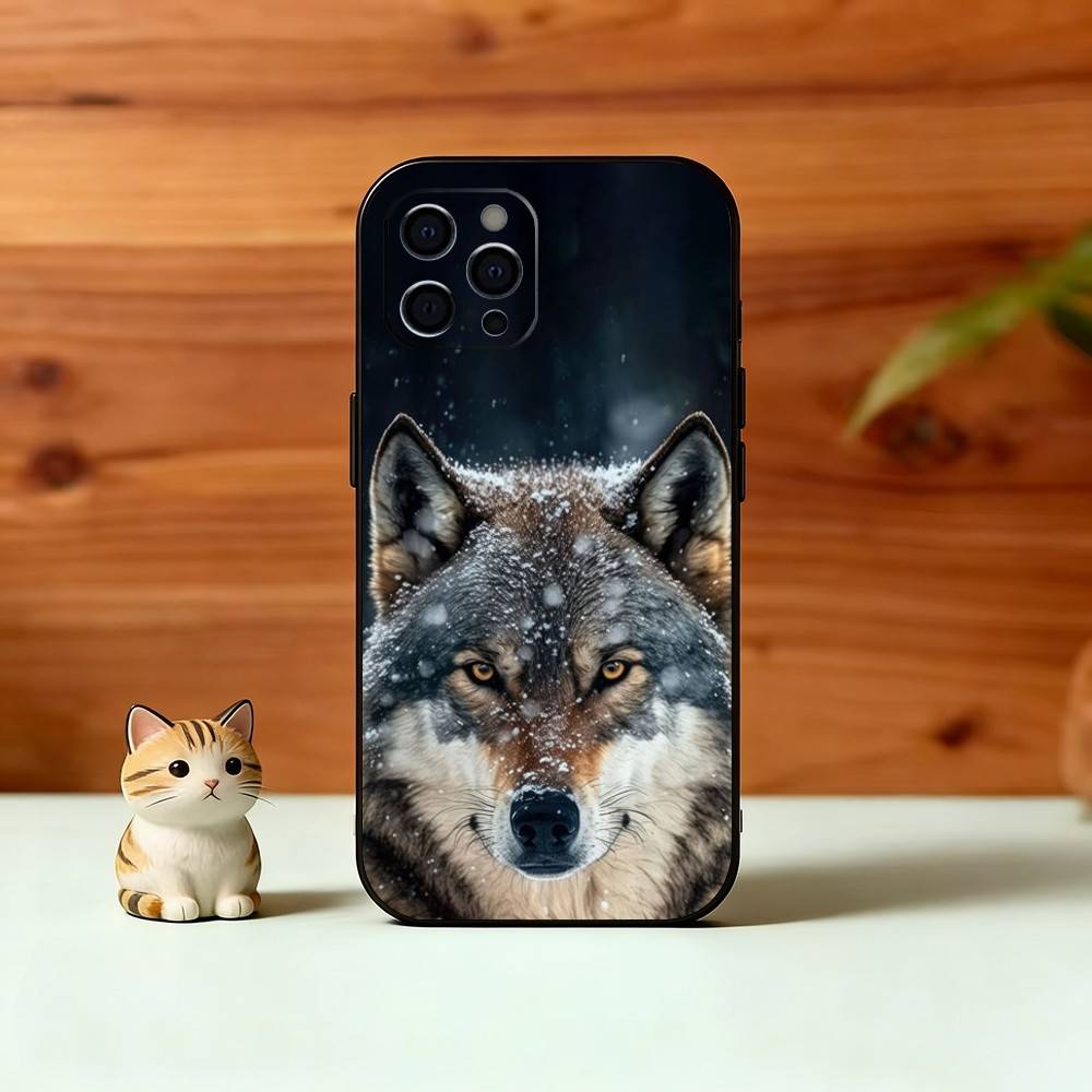 

Savage Wolf Theme Phone Case For iPhone 17,16,15,14,13,12,11 Plus,Pro Max,XS,Soft Silicone Black Cover iPhoneXSMAX