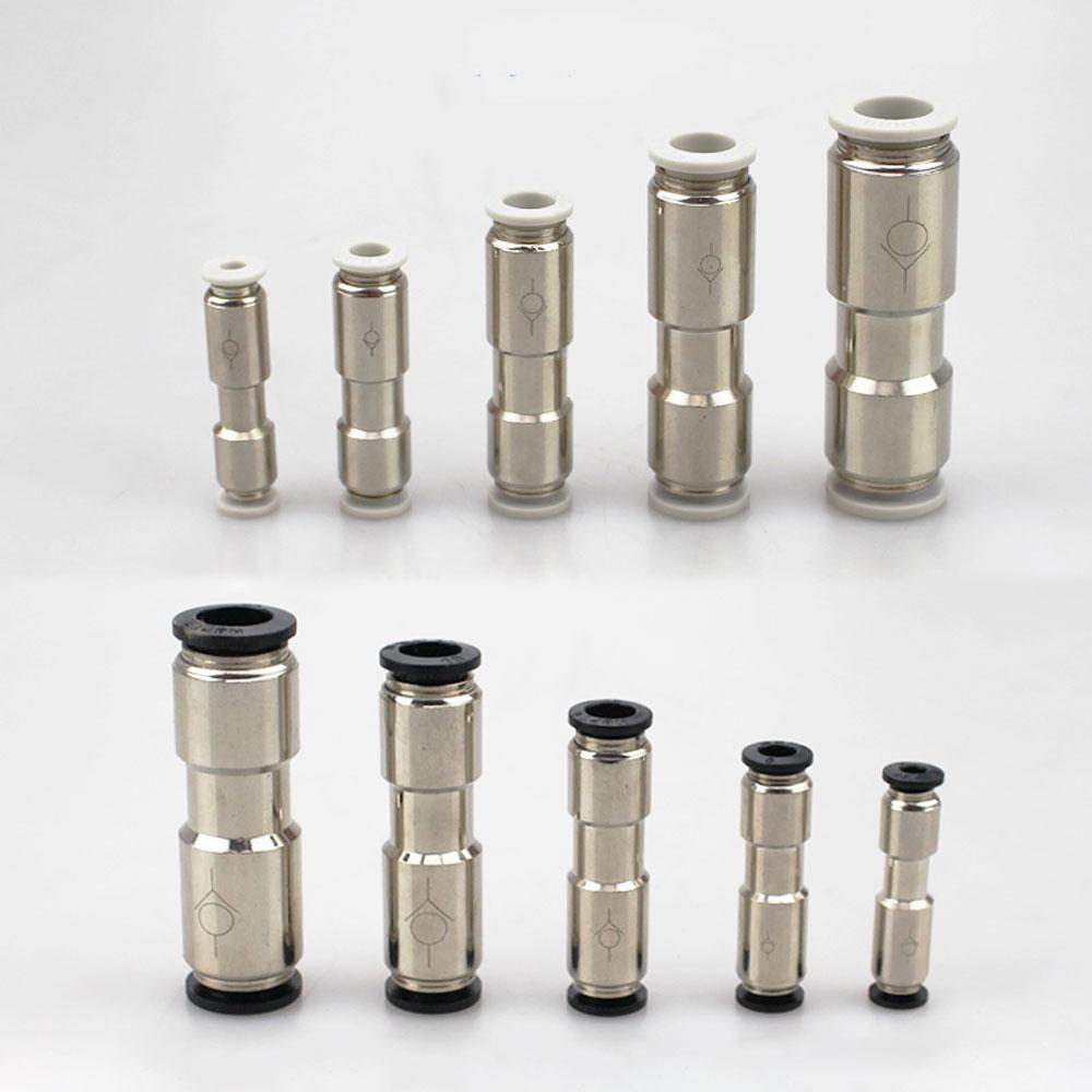 4 6 8 10 12mm Tube Straight One Way Check Valve Non-Return Plastic Pneumatic Air Pipe Fitting Push In Connector