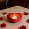 Ceramic Material Ceramic Candlestick Heart Shape Design Wedding Candle Base  Wedding Decor