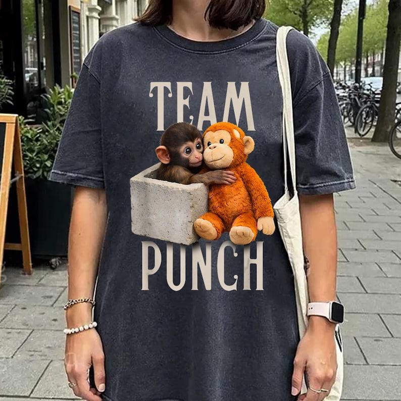 Baby Monkey Punch Shirt Unisex Funny Shirt Baby Monkey Shirts M