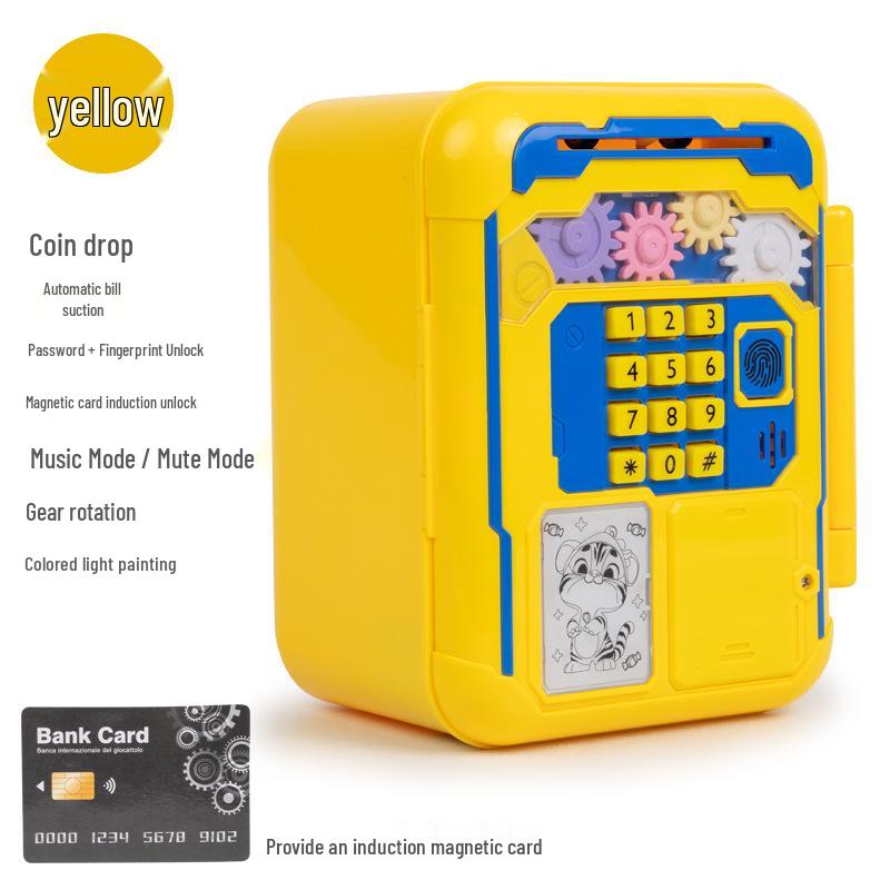 

Cross-Border Magnetic Card Password Music Money Box for Kids 16*12.8*19.8CM жовтий