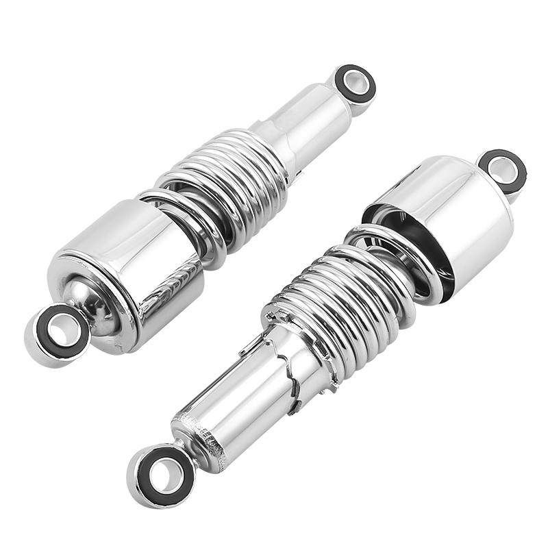 Motorcycle Rear Shock Absorbers 10.5" 267mm Adjustable Suspension Shocks Spring For Harley Sportster Touring