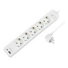 Power Strip 5 Sockets, USB-A, USB-C, 1.5m, with Switch - LogiLink