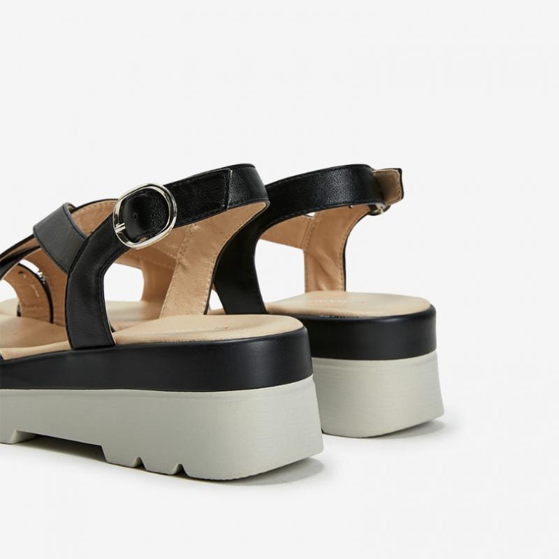 Young Age Women S Glam Strap SandalS Black yS003