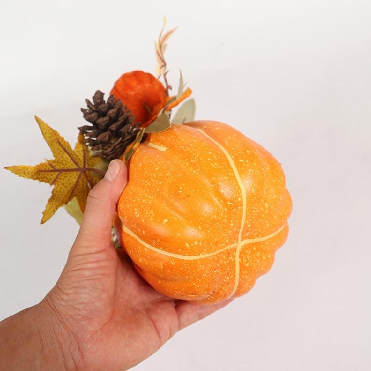 Fall Maple Leaf Pinecone Berry Set Decor Pumpkin Photography Table Centerpiece
