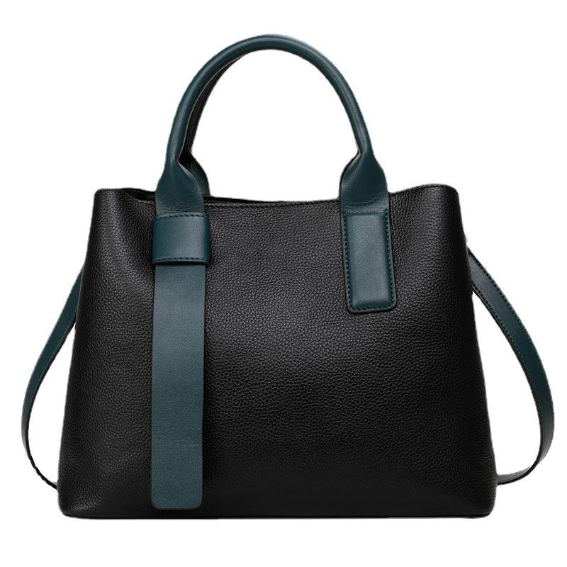 Dámská kabelka z hovězí kůže první vrstvy, nová dámská kabelka z pravé kůže, dámská crossbody taška s velkou kapacitou přes jedno rameno