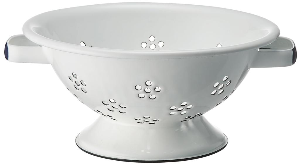 Nodahoro Colander Enamel Heat Resistant Drainer Colander Bowl Made In Japan White CD-23W