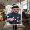 1 Stück Kylian Mbappe Muster Flanelldecke Geeignet für Alle Jahreszeiten für Heimdekoration Wärme und Komfort Geschenke Feiertagsgeschenk