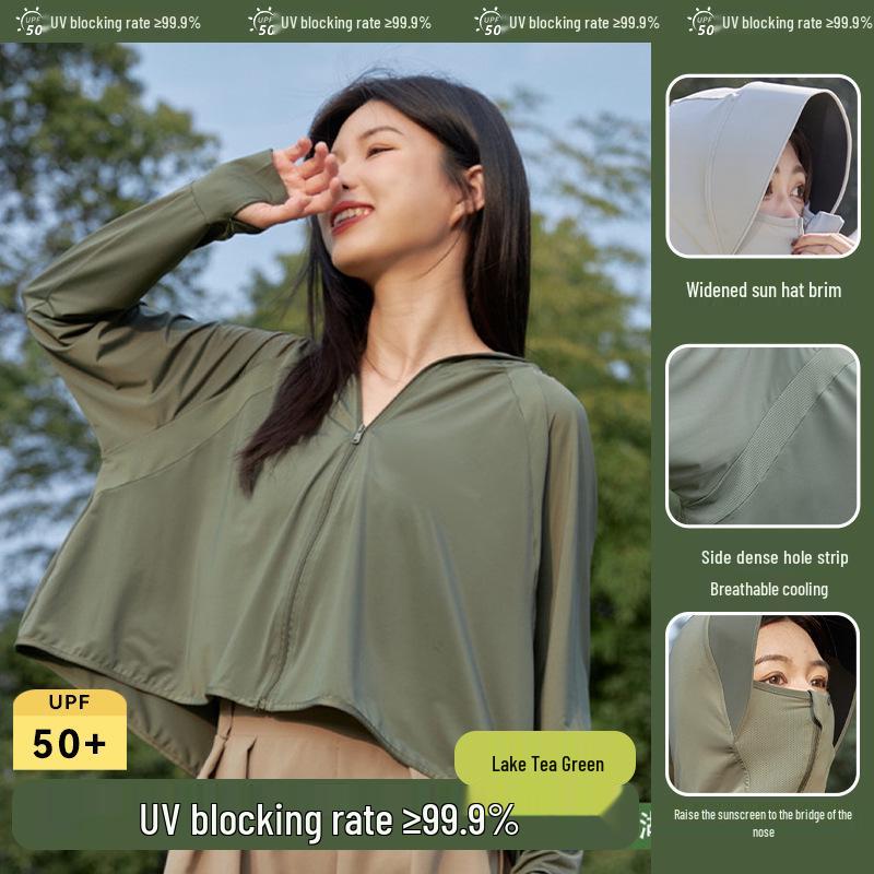 Sonnenschutzjacke für Damen mit LSF 50+ – leicht, kühl, mit Kapuze für den Sommer im Freien 2024.