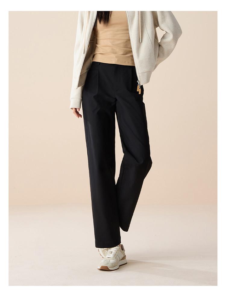 Fashionable and minimalist sports straight leg pants for women