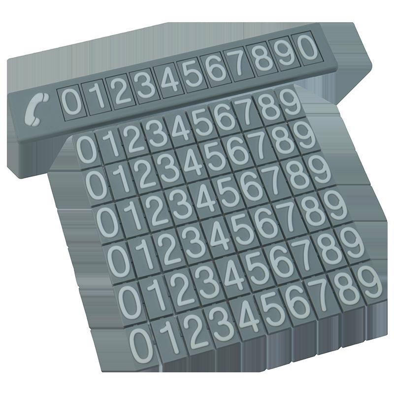 Colorful Car Phone Number Plate: Temporary Parking Solution & Interior Accessory