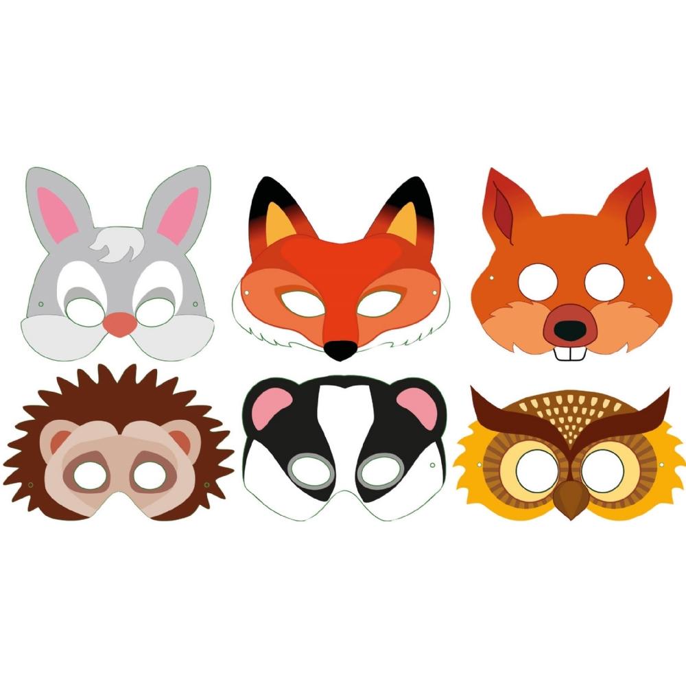 Playwrite Animals Party Mask (Pack of 12)