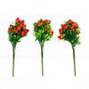 3 Stück Künstliche Erdbeerzweige PVC Simulierte Falsche Früchte Stiel Erdbeerpflanze Strauß für Zuhause Küchentisch