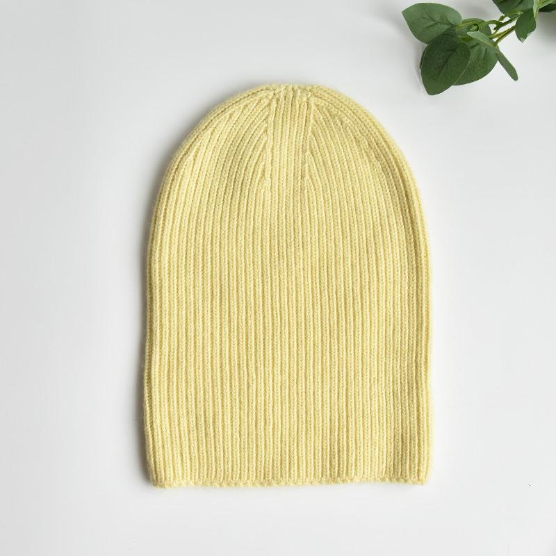 Custom Winter Wool Knitted Beanie for Women Men Unisex Warm Cuff Beanie High Quality Plain Beanies Factory