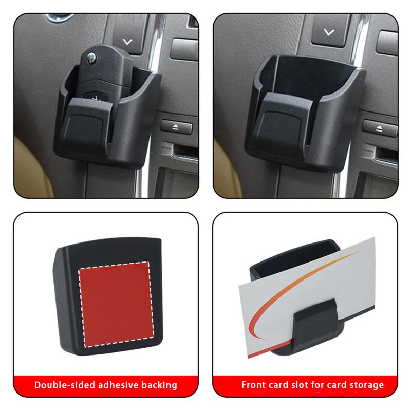 Adhesive Car Key Box Small Reusable Back Adhesive Car Dashboard Storage Box Space Saving Multifunctional Small Items Organizing