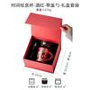 Original Design Coffee Cup Hand-Painted National Style Ceramic With Lid Spoon High Value Red Cup Birthday Gift