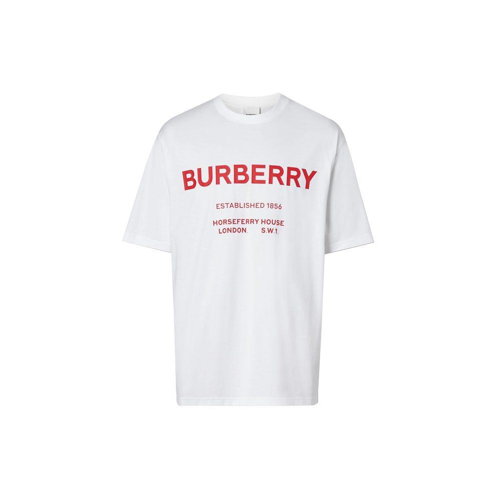 Burberry Horseferry T Shirt Unisex White 80172251