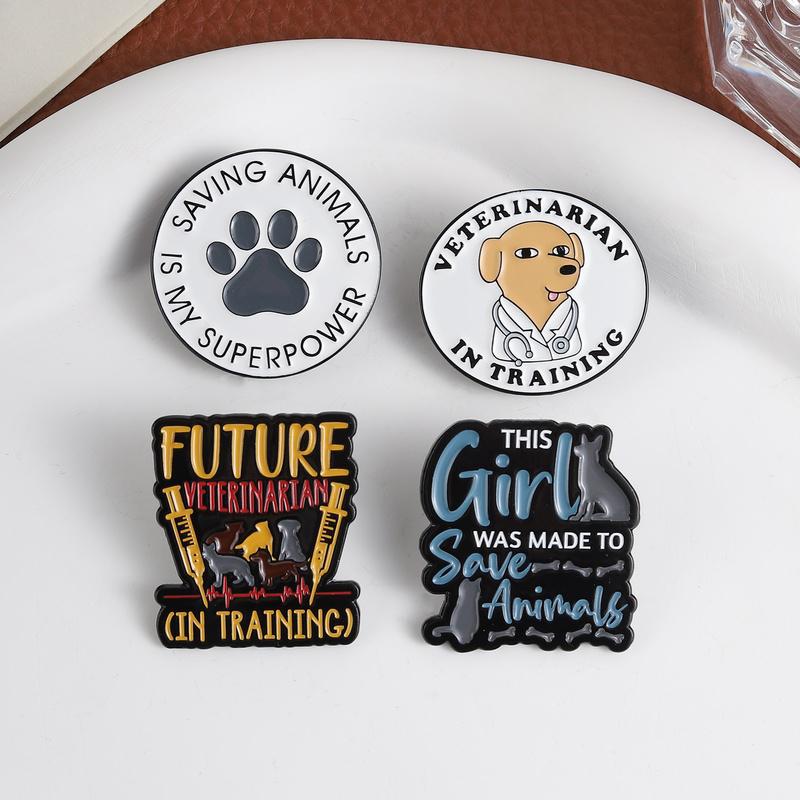 Future Veterinarian Enamel Pins This Girl Was Made to Save Animal Funny Animal Lover Brooch Lapel Badge Jewelry Gift for Friends