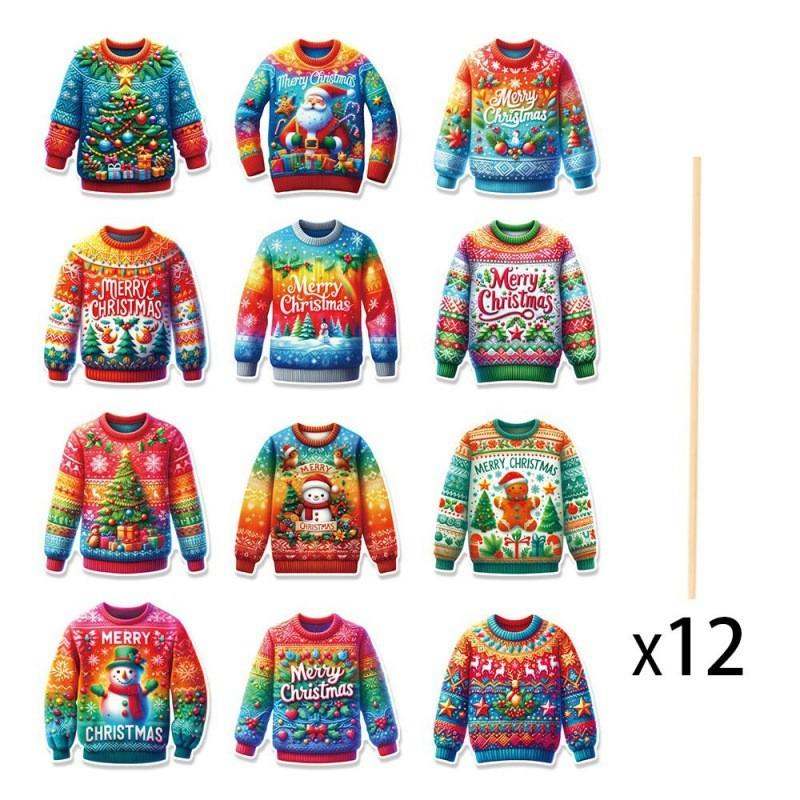 Christmas New Year Ugly Sweater Vase Plugin Art Party Decoration Atmosphere