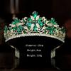 DIEZI Different Style Baroque Purple AB Crystal Tiara Crown For Women Wedding Party Bridal Bride Crown Hair Dress Accessories