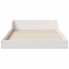Bed Frame White 100 x 220 cm Solid Pine Wood