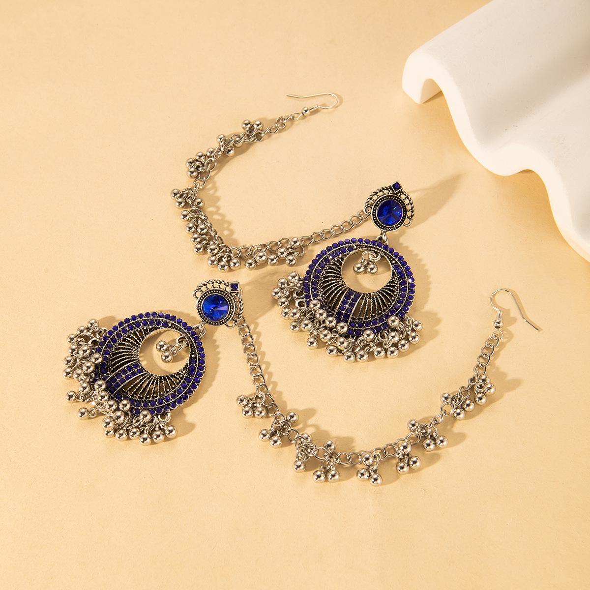 Экзотические Этнические Ретро Серьги Женские Цветные Богемные Серьги с Полыми Колокольчиками Серьги с Выраженным Характером