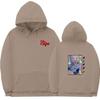 Unisex Anime-Inspired Hooded Sweatshirt With Ribbed Hem Loose Fit 81-90% Cotton 400g Weight Wear