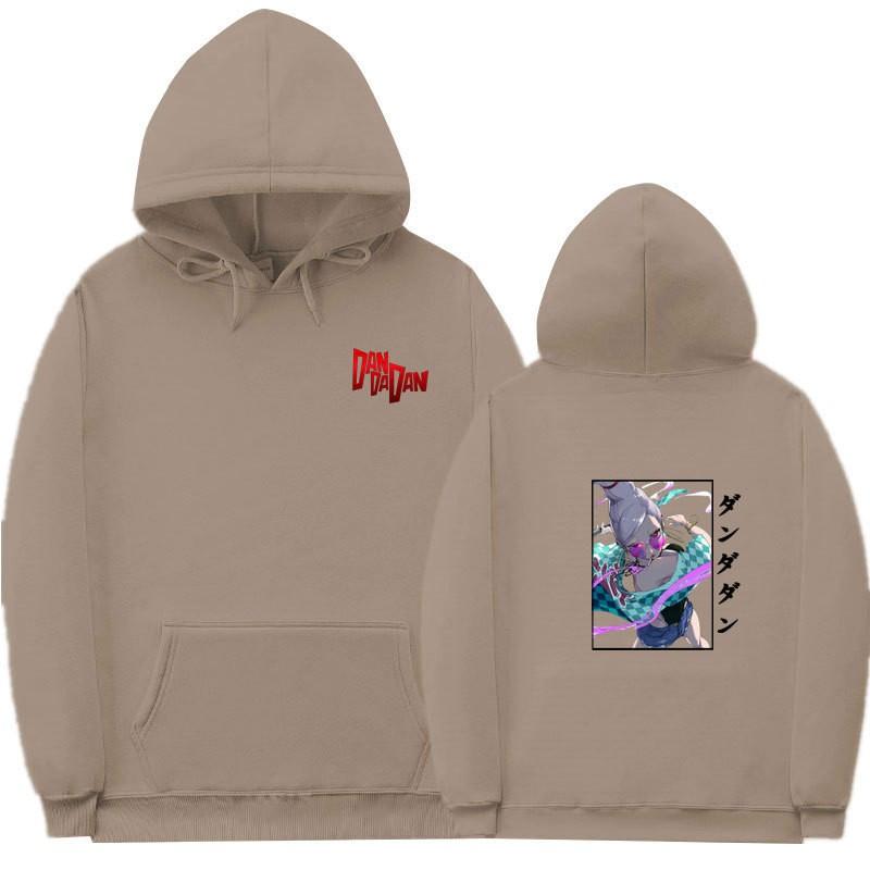 Unisex Anime-Inspired Hooded Sweatshirt With Ribbed Hem Loose Fit 81-90% Cotton 400g Weight Wear