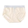 Japanese Contrast Color Block Cotton Women's Antibacterial Briefs