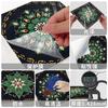 European Crystal Mandala 24 Pieces Self-Adhesive Wall Sticker, Waterproof Kitchen Bedroom Tile Sticker Pvc Wallpaper