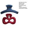 1/2Pcs Women Hair Claw Dot Print Plastic Hair Clamp with Strong Grip Anti-slip Teeth Large Size Shark Hair Clip