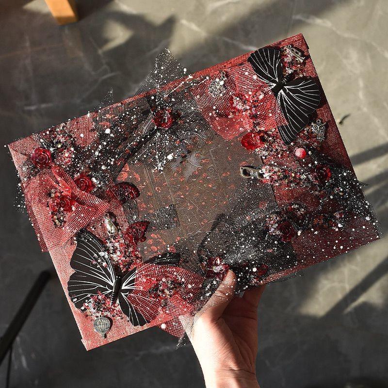 Purple Anime Ita Bag DIY Materials: Lazy Tie & Black/White Background Boards Set